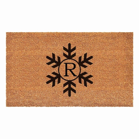 Calloway Mills Monogram Door Mat, Black, Natural, 24 in W x 48 in L 108792448R